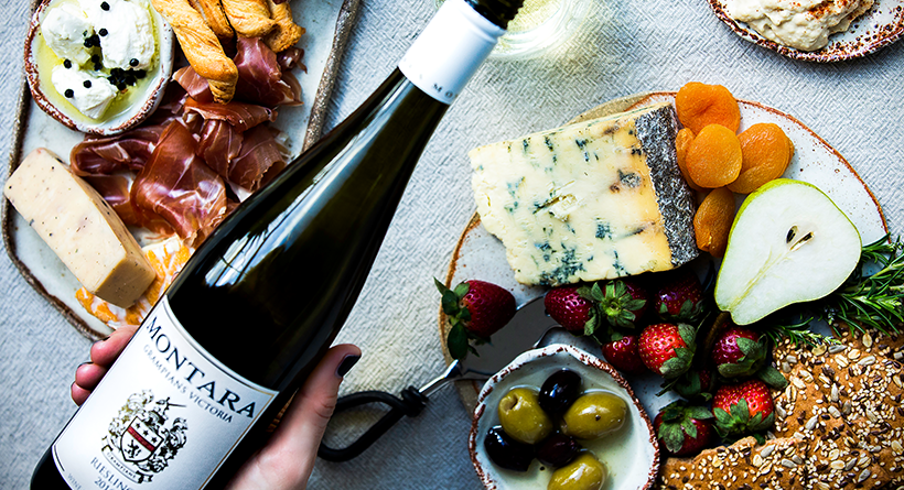 Montara wine and platter